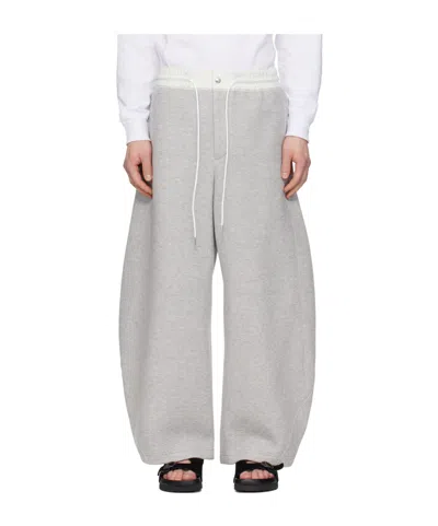 Sacai Drawstring Sweatpants In Gray