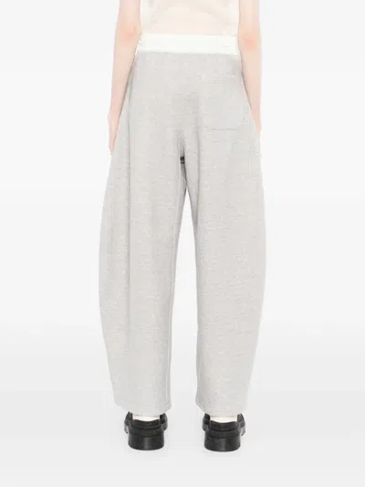 Sacai Drawstring Track Pants In Gray