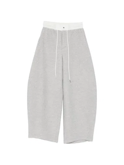 Sacai Drawstrings Track Pants In Gray