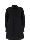 Sacai Shirt Dress Poplin Chest Pocket In Black
