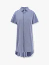 Sacai Midi Dress In Blue