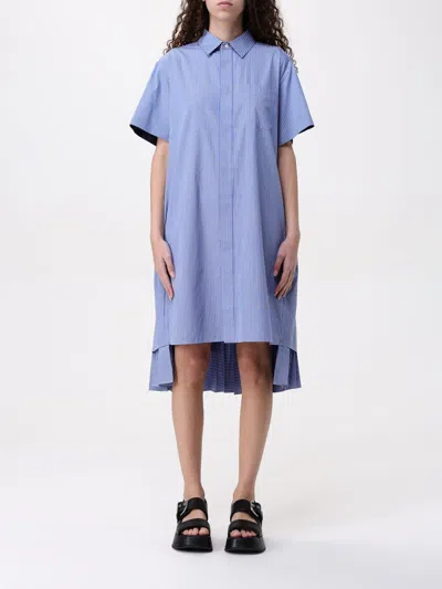Sacai Dress  Woman Color Blue In Blue