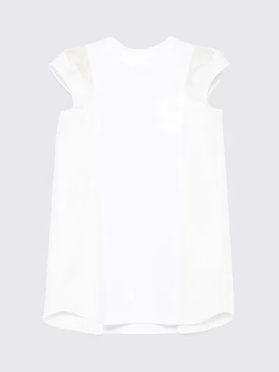 Sacai Dress  Woman Color White 1 In Pattern
