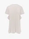 Sacai Dress With Draped Cotton Inserts On The Back