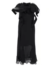 Sacai Dress Woman In Black