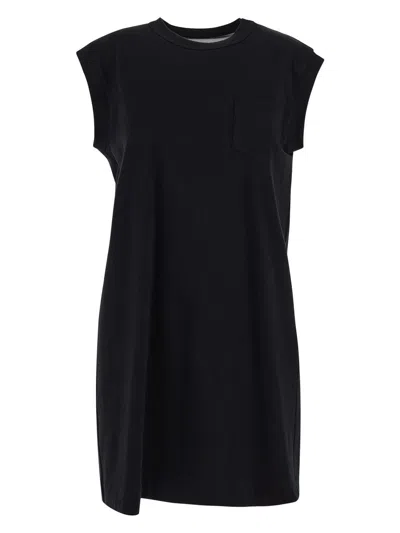Sacai Dress Woman In Black