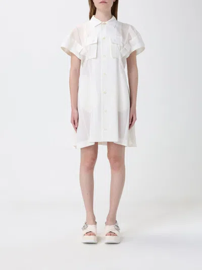 Sacai Dress Woman  In White
