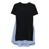 Sacai Poplin X Cotton Jersey T-shirt