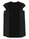 Sacai Poplin X Cotton Jersey Dress Clothing In Black