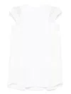 Sacai Popeline X Cotton Jersey Dress In White
