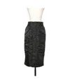 Sacai Elastic Waist Skirt In Black