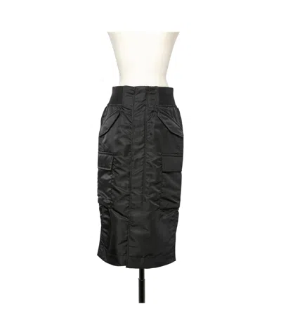 Sacai Elastic Waist Skirt In Black
