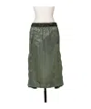 Sacai Elasticated Waist Drawstring Skirt In Green