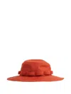 Sacai Embroidered-logo Hat In Orange