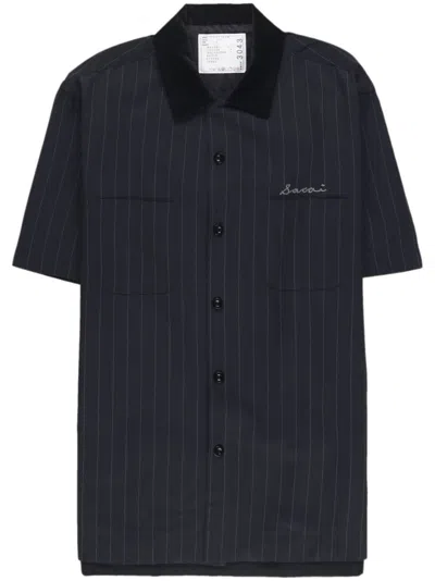 Sacai Navy Striped Shirt