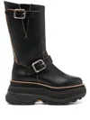 Sacai Engineer Boots In Black