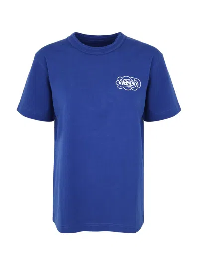 Sacai Eric Haze Onekindword T-shirt Clothing In Blue