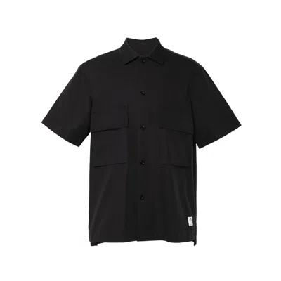 Sacai Explore Fashion With Short Sleeves Mini In Black