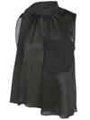 Sacai Asymmetric Satin Top