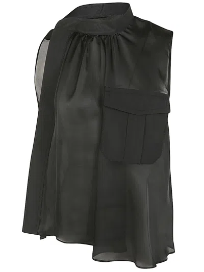 SACAI SACAI FABRIC COMBO SHIRT