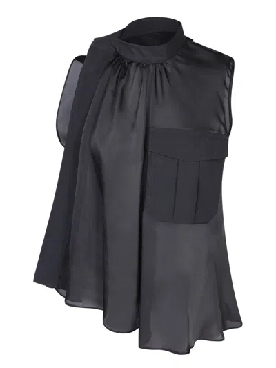 SACAI SACAI FABRIC COMBO SHIRT