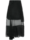 Sacai Asymmetric Layered Cargo Skirt