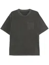 Sacai Faded-effect T-shirt In Grey