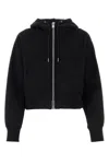 Sacai Logo-appliqué Cropped Hoodie