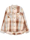 Sacai Plaid Button-up Shirt In Brown