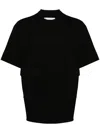 Sacai Cotton Jersey T-shirt In Black