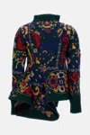 Sacai Floral Jacquard Knit In Multi