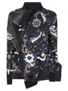 Sacai Floral Jacquard Sweater In Multi