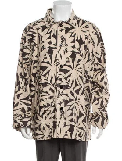 Pre-owned Sacai Floral Print Jacket In Neutrals