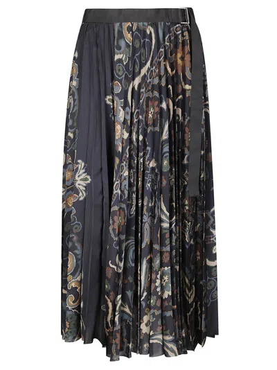 SACAI FLORAL PRINT SKIRT