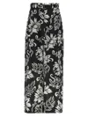 Sacai Floral-print Cargo Trousers In Multicolor