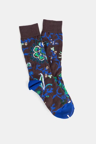 Sacai Floral-patterned Socks In Multi