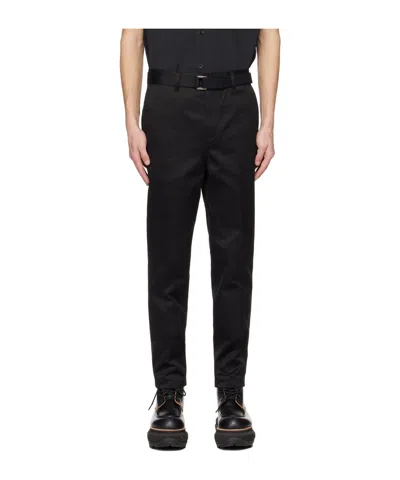 Sacai Four-pocket Casual Pants In Black
