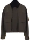 Sacai Full-zip Jacket In Brown