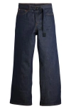 Sacai Gender Inclusive Levi's® Belted Wide Leg Jeans In Blue