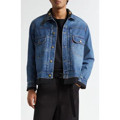 Sacai Gender Inclusive Levi's® Denim X Matelassé Twill Reversible Jacket