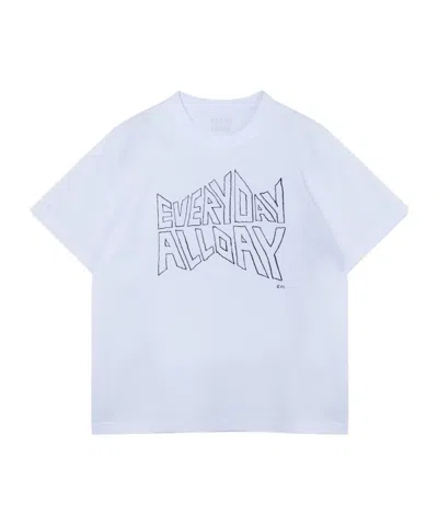 Sacai Geoff Mcfetridge Print T-shirt In Blue