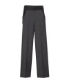 Sacai Glen Check Pants In Gray