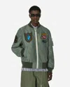 Sacai X Mark Gonzales Appliqué Twill Bomber Jacket In Green
