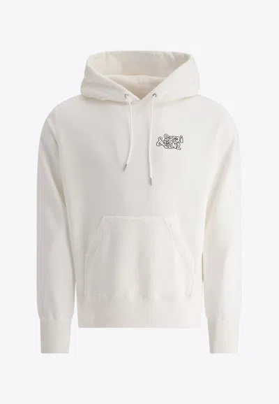 Sacai Gonz One Love Hooded Sweatshirt In Neutral