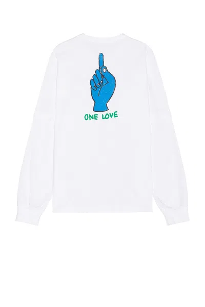 Sacai Gonz One Love T-shirt In White