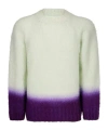 Sacai Gradation Knit Sweater In White