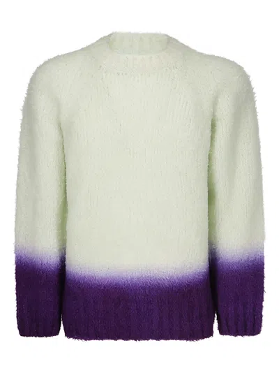 Sacai Gradation Knit Sweater In Multi