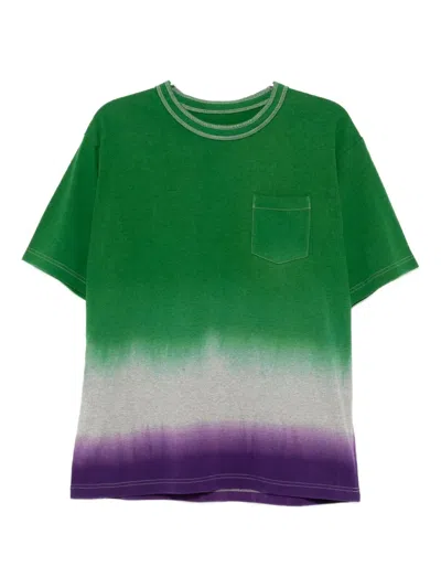 Sacai Gradient T-shirt In Multi