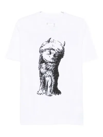SACAI GRAPHIC-PRINT COTTON T-SHIRT