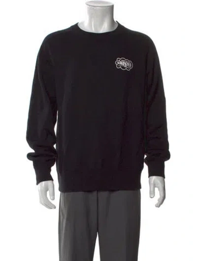Pre-owned Sacai Graphic Print Crew Neck Sweatshirt In Black
